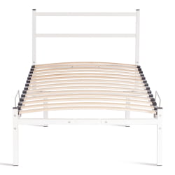 Односпальная кровать Marco металл, 90х200см, белый