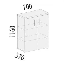 Шкаф с полками Рубин 41.75