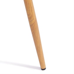 Металлический стул BREEZE (mod. 4724) вельвет/металл, 44 х 53 х 87 см, Light grey (светло-серый) HLR14 / натуральный