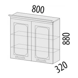 Шкаф Милана 23.11 Сосна Астрид/Ваниль