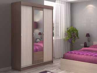 Шкаф-купе Басса ШКК 551 Ясень шимо/дуб сонома