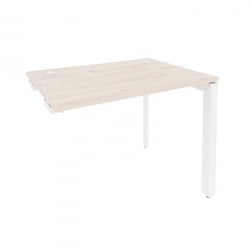 Стол-приставка на П-образном м/к к опорным элементам ОНИКС О.МП-СПР-1.7 Денвер Светлый/Белый / ONIX O.MP-SPR-1.7