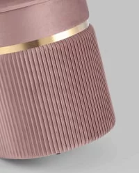 Пуф Миранда с ящиком велюр Розовый