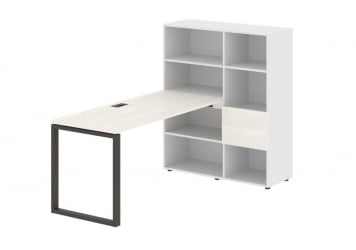 Рабочая станция EDIS EQRST 1115 Ясень Траун Мокко Белый