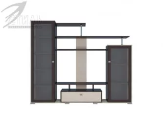 Современная стенка в гостиную Соло 5 Венге дуб молочный