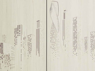 Шкаф для одежды Мегаполис 55.01.1 Сосна Астрид