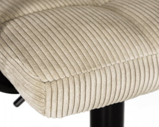 Стул барный DOBRIN KRUGER ARM BLACK (бежевый вельвет (LAR-E2041-04))