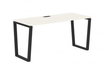 Стол письменный ЕДИС ЕВСТ 1567 Ясень Траун Черный / EDIS EVST