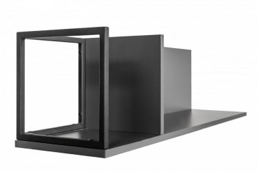 Полка навесная City средняя графит