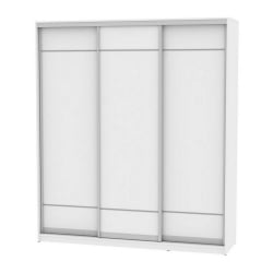 Шкаф-купе B-220х200х60-2(Белый-D7D7D7)