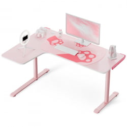Компьютерный стол EUREKA ERK-L60L-PK-V2 (левый), розовый