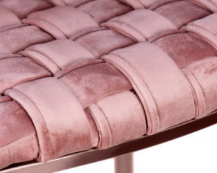 Стул барный ДОБРИН ЕММА РОСЕ ГОЛД (розовый велюр (ВФ-10)) 4 шт / DOBRIN EMMA ROSE GOLD (VF-10))