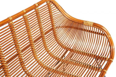 Софа Secret De Maison Pitaya (mod. 02 5089 SP KD/1-1) натуральный ротанг/металл, 80х117х64см, светлый мед/черный