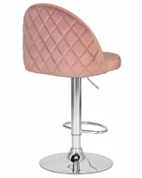 Стул барный DOBRIN MILANA Пудрово-розовый велюр MJ9-32
