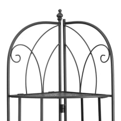 Этажерка угловая Secret De Maison Nicole (PL08-10338) стальной сплав, черный, 48х33х159 см