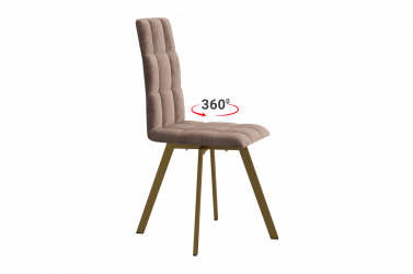 Стул Турин 2 Т2П мокко (велюр)/золото