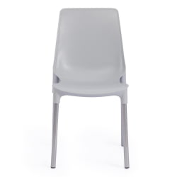 Стул для балкона GENIUS (mod 75) металл/пластик, 46x56x84cм, серый/ножки хром