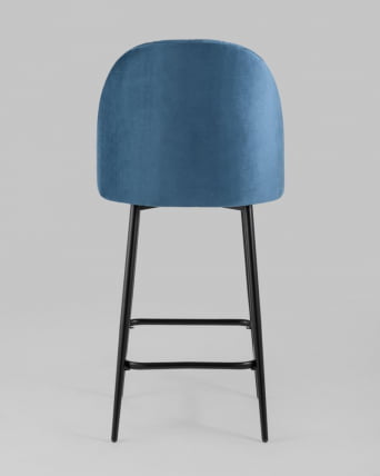 Стул полубарный Марсель ПЛ велюр Пыльно-синий_4