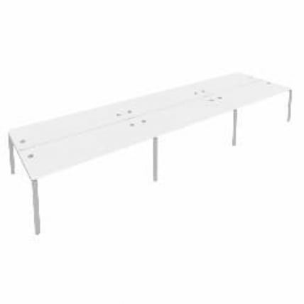 Рабочая станция на 6 раб.места Metal System Б.СМ-6.5 Белый/Серый_0