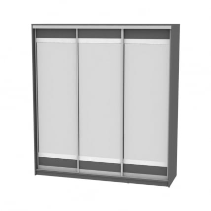 Шкаф-купе B-230х200х60-2(Графит-D10D10D10)_0