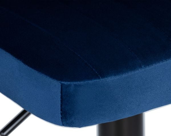 Стул барный DOBRIN CHARLY BLACK (синий велюр (MJ9-117)) 2 шт_7