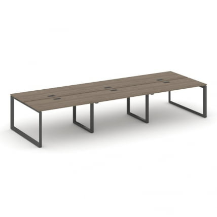 Рабочая станция двухсторонняя Стайл Проджект СН-59О.ДРС-073 Вяз Благородный/Металл Антрацит/Черный З / SN-59O.DRS-073_0