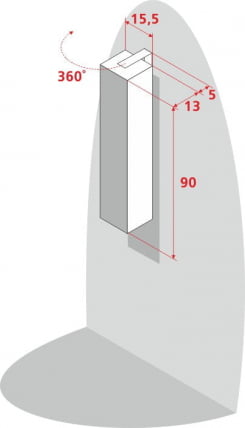Поворотный шкаф Хоп Шелф Арт Беленый дуб_8