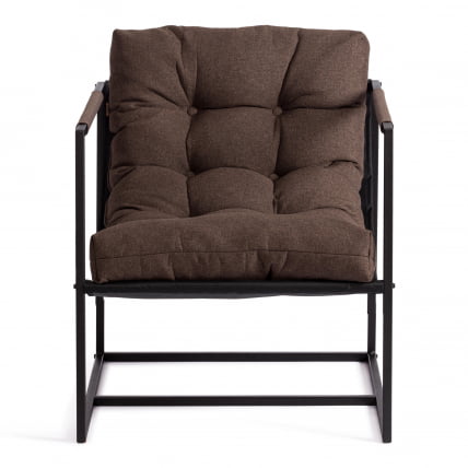 Кресло Charli/Чарли рогожка, коричневый, 3М7-147, 70х70х84 см_8