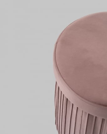 Пуф складной с ящиком Store Round пыльно-розовый_6