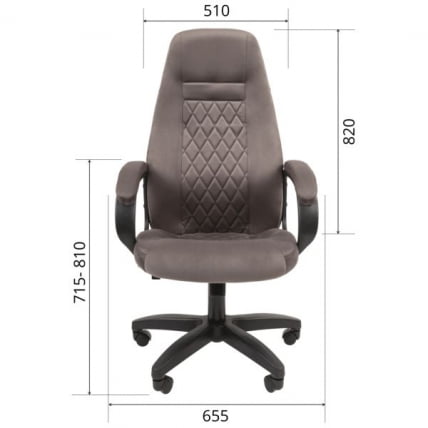 Офисное кресло CHAIRMAN HOME 951 серый_3