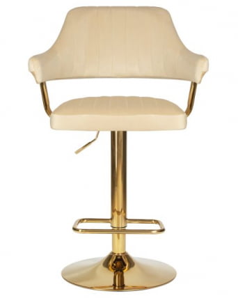 Стул барный ДОБРИН CХАРЛЙ ГОЛД (бежевый велюр (МДЖ9-10)) 2 шт / DOBRIN CHARLY GOLD (MJ9-10))_6