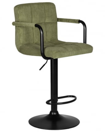Стул барный ДОБРИН КРУГЕР АРМ БЛАCК (зеленый вельвет (ЛАР-Е2041-7)) 2 шт / DOBRIN KRUGER ARM BLACK (LAR-E2041-7))_2
