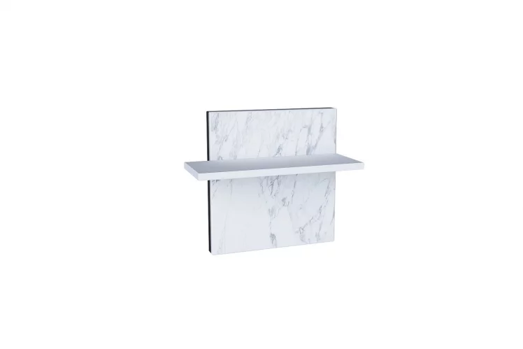 Полка навесная Норд ЛД.677.130.000 Белый/Черный_1