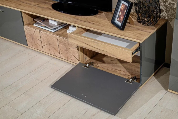 Гостиная Фиджи №1 Дуб Золотой/Антрацит_2