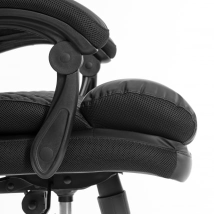 Кресло руководителя Chief metalBL кож/зам/ткань, черный/черный стеганный/черный, 36-6/36-6/TW-11_9