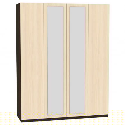 Шкаф распашный R-230х180х45-1-PO-M(Венге-ДМ)_0