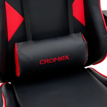 Кресло компьютерное CROMEX (КРОМЕКС) Joker GM-125 экокожа черное/красное_11