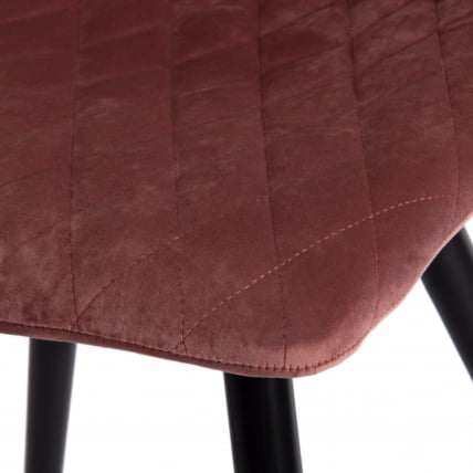 Стул CHILLY X (mod. 7096) ткань/металл, 45x53х88 см, высота до сиденья 50 см, коралловый barkhat 15 /черный_7