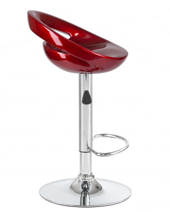 Стул барный DOBRIN DISCO Бордовый металлик_2