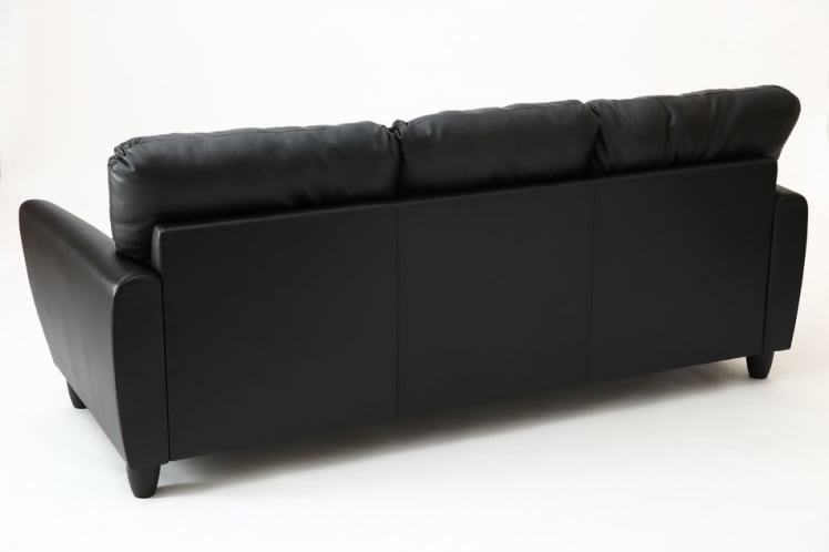 Диван трехместный Наполи Премиум Д3 Санторини 401 (черный) Категория 1_3