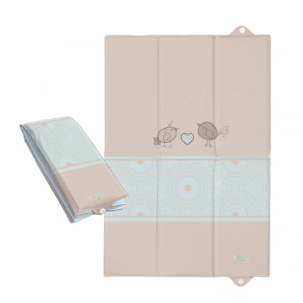 Пеленальный матрац 40х60 для путешествий Себа Бабй В-305-046-230 Бирдиес Бровн / Ceba Baby W-305-046-230 Birdies Brown_0