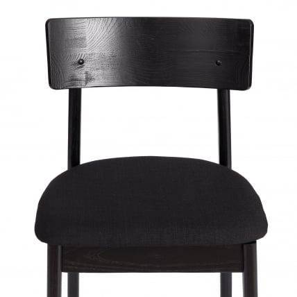Стул ТХОР дерево вяз/ткань лен, черный/черный лен, 50х48х81,5 см / THOR_6