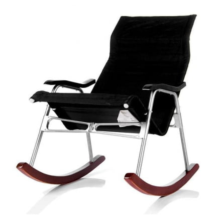 Кресло-качалка складное Белтех Черная ткань_0