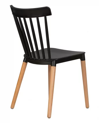 Стул обеденный ДОБРИН ТХЕО ножки светлый бук черный Б-03 / DOBRIN THEO B-03_3