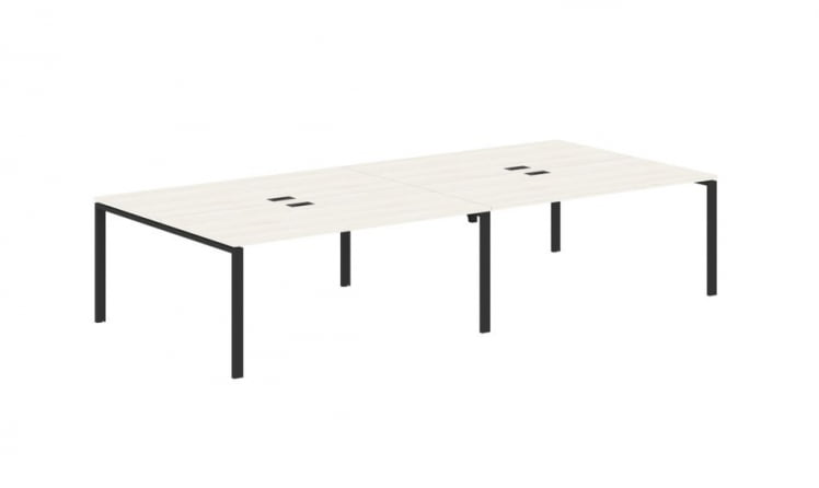 Бенч-система 4-местная EDIS EUWST 3516 Ясень Траун Черный_0