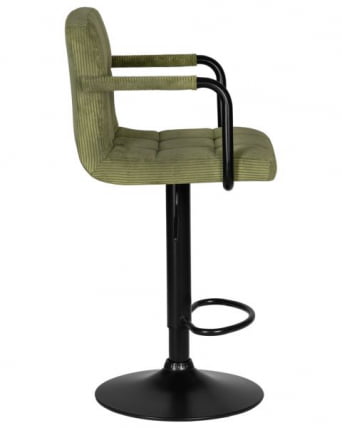 Стул барный ДОБРИН КРУГЕР АРМ БЛАCК (зеленый вельвет (ЛАР-Е2041-7)) 2 шт / DOBRIN KRUGER ARM BLACK (LAR-E2041-7))_3