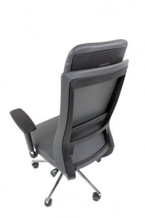 Офисное кресло CHAIRMAN 500 LUX экокожа Серый_9