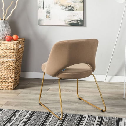 Кресло Ларс Диаг беиге/Линк золото / Lars Diag beige/Линк_5