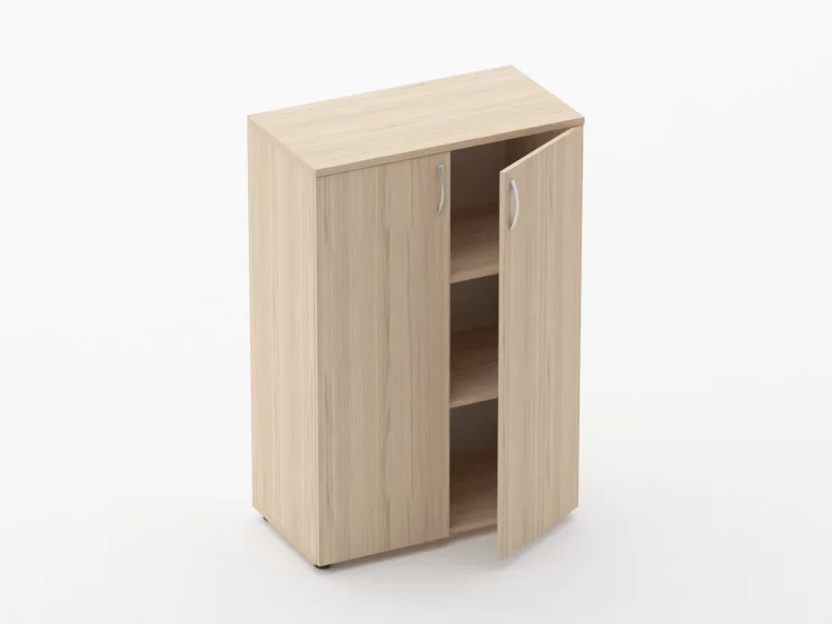 Шкаф средний закрытый Glassy 6.12.131 Дуб молочный_1