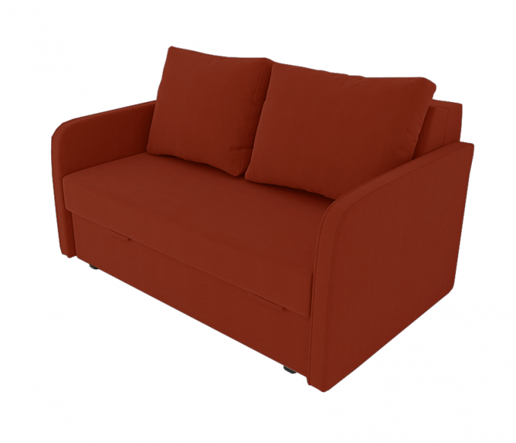 Диван Лоджия Велюр (Berhouse) Цвет фасада: Оранж Велюто 27; Тип: Прямой; Материал фасада: Металл/Велюр_0